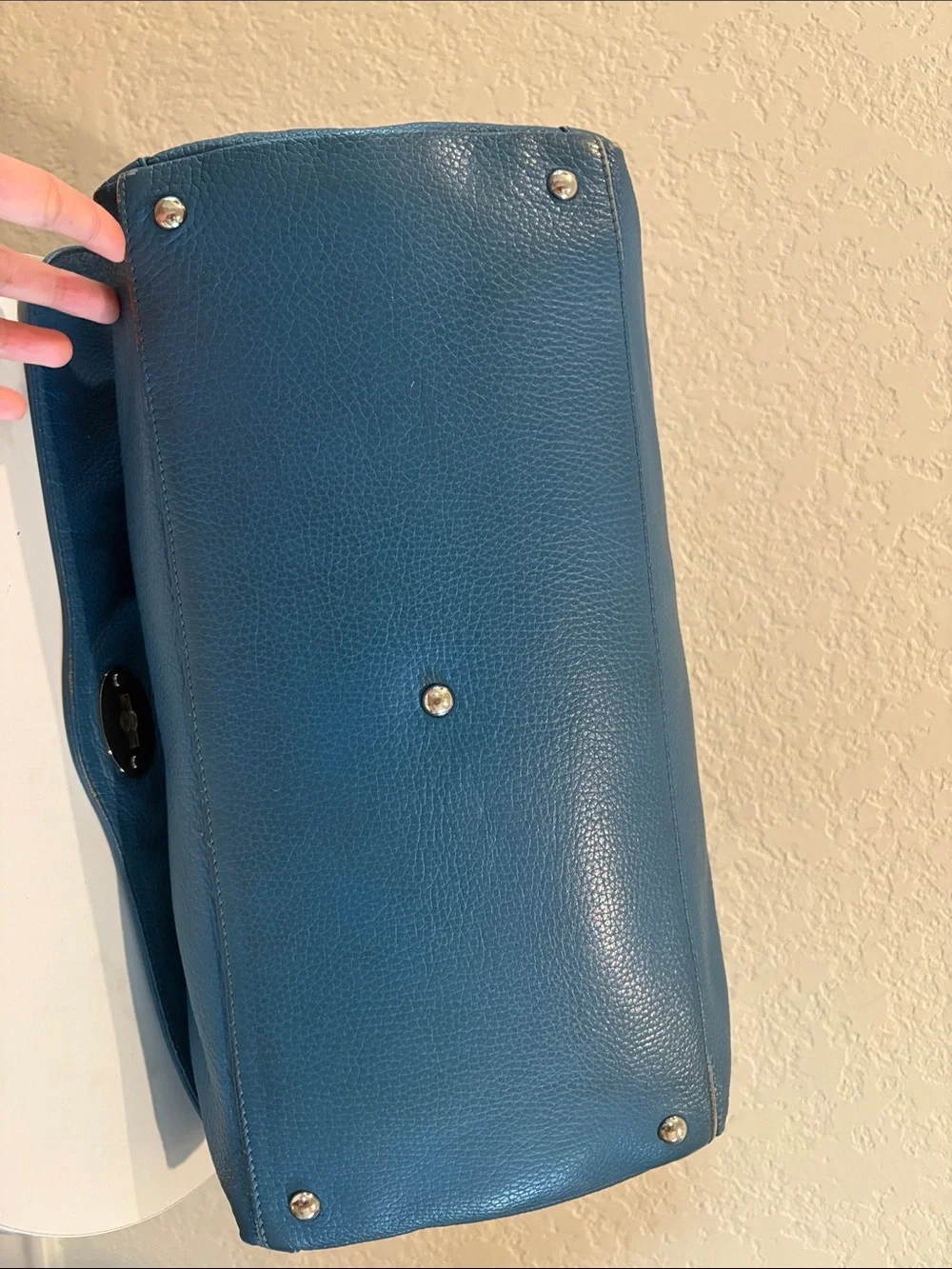 Zanellato Postina Leather Handbag Blue